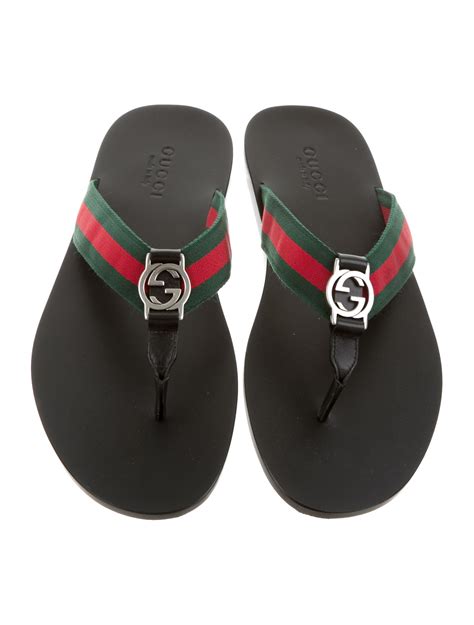 gucci flip flops mens black|Gucci Flip Flops price.